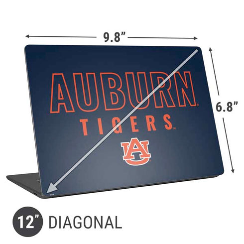 Auburn University Tigers Outline Universal Laptop 12in (9.8 x 6.8in) Skin